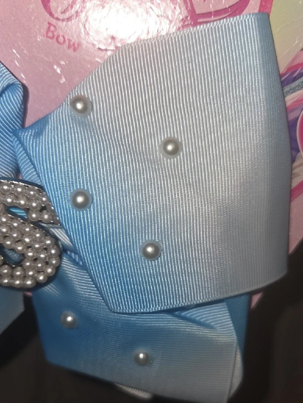 JoJo Siwa Light Blue Pearl Accent Hair Bow by Nickelodeon